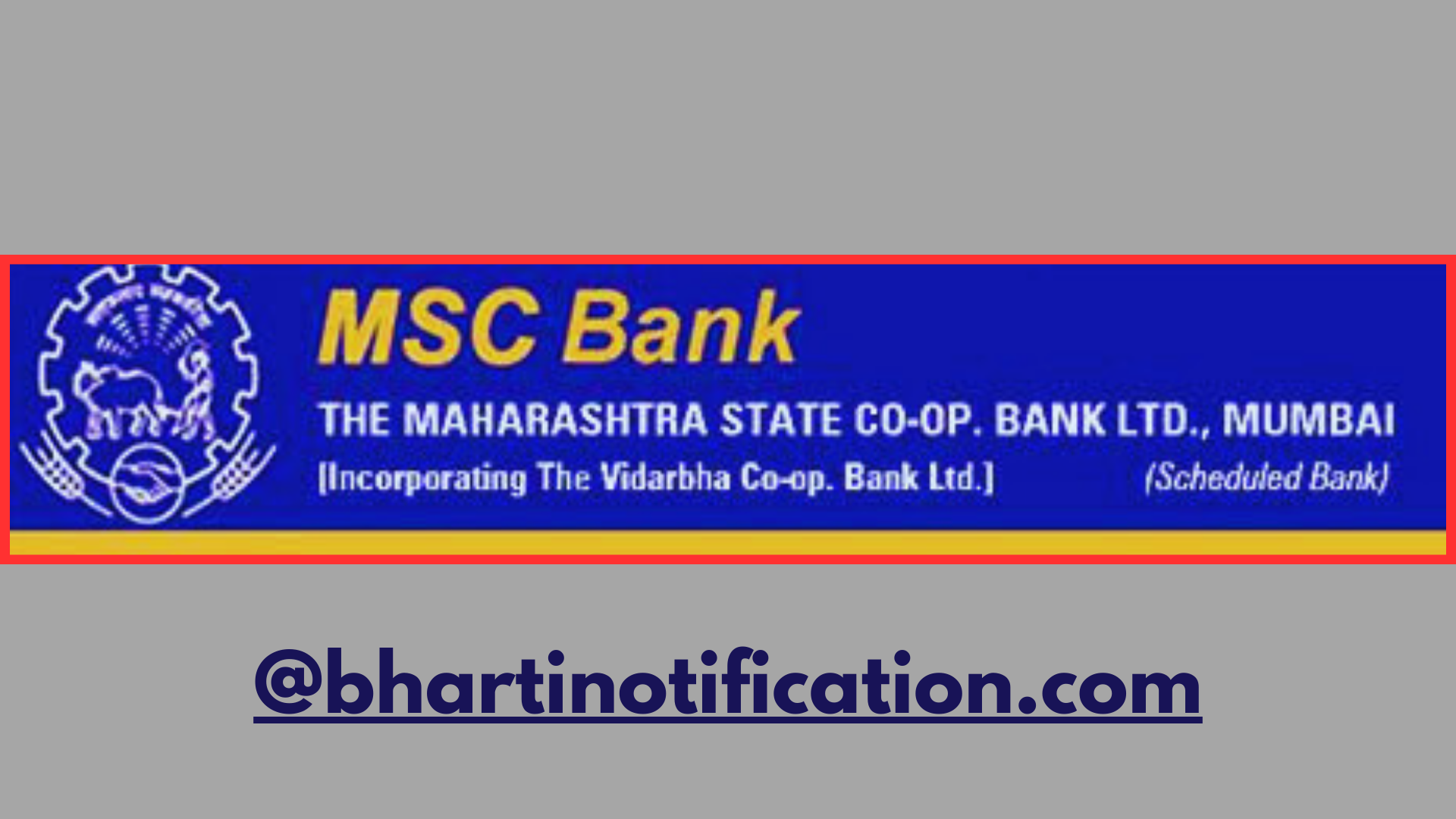 MSC Bank Recruitment 2024 , MSC बँक भरती २०२४